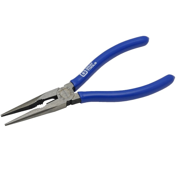 Gray Tools 6-1/4" Needle Nose Straight Cutter Pliers, With Vinyl Grips, 2" Jaw B231B - main